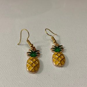 Handmade pineapple dangle earrings